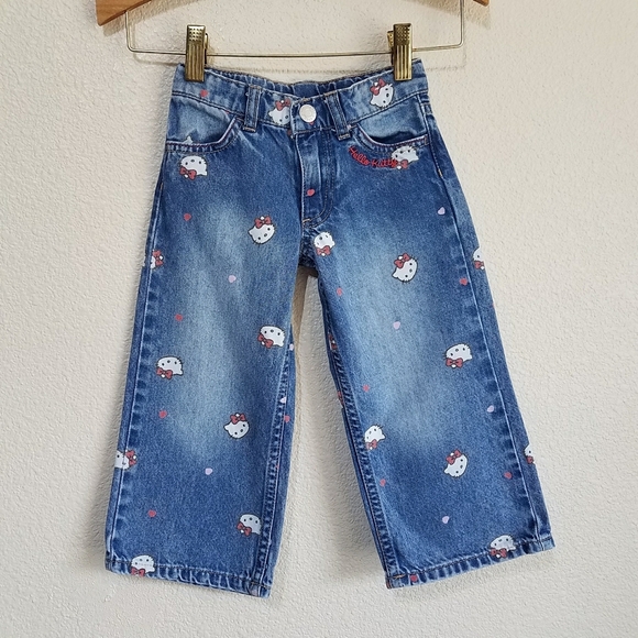 Hello Kitty x H&M Blue Denim Kids Jeans - Picture 1 of 8